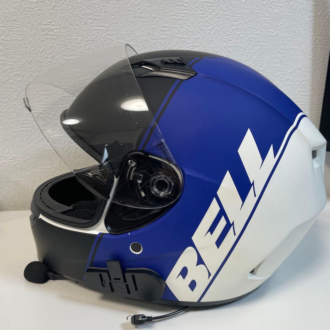 【未使用】BELL フルフェイスヘルメット 青・白・黒 XL