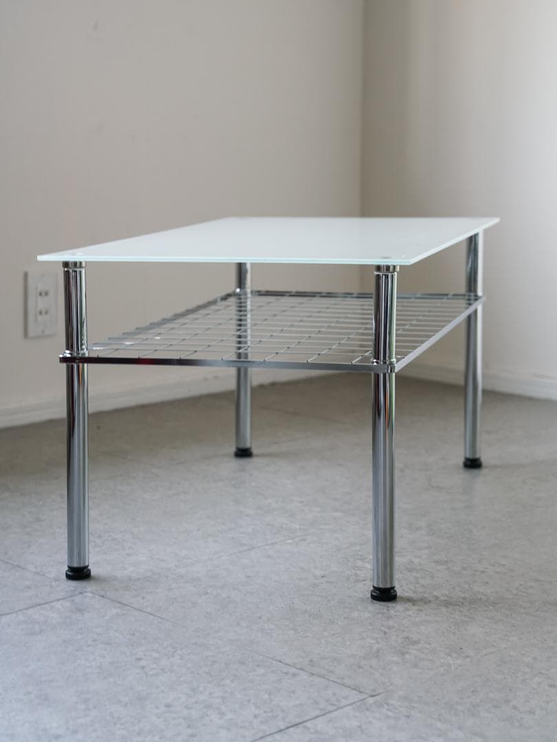 90's vintage ガラストップ ローテーブル レトロポップ モダン