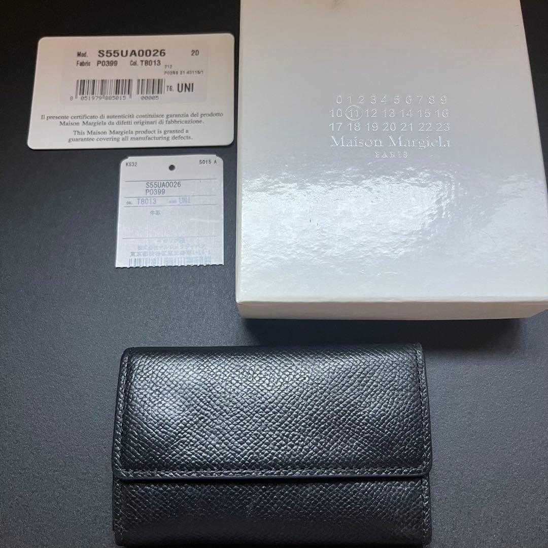 Maison Margiela メゾンマルジェラ キーケース ブラック レザー