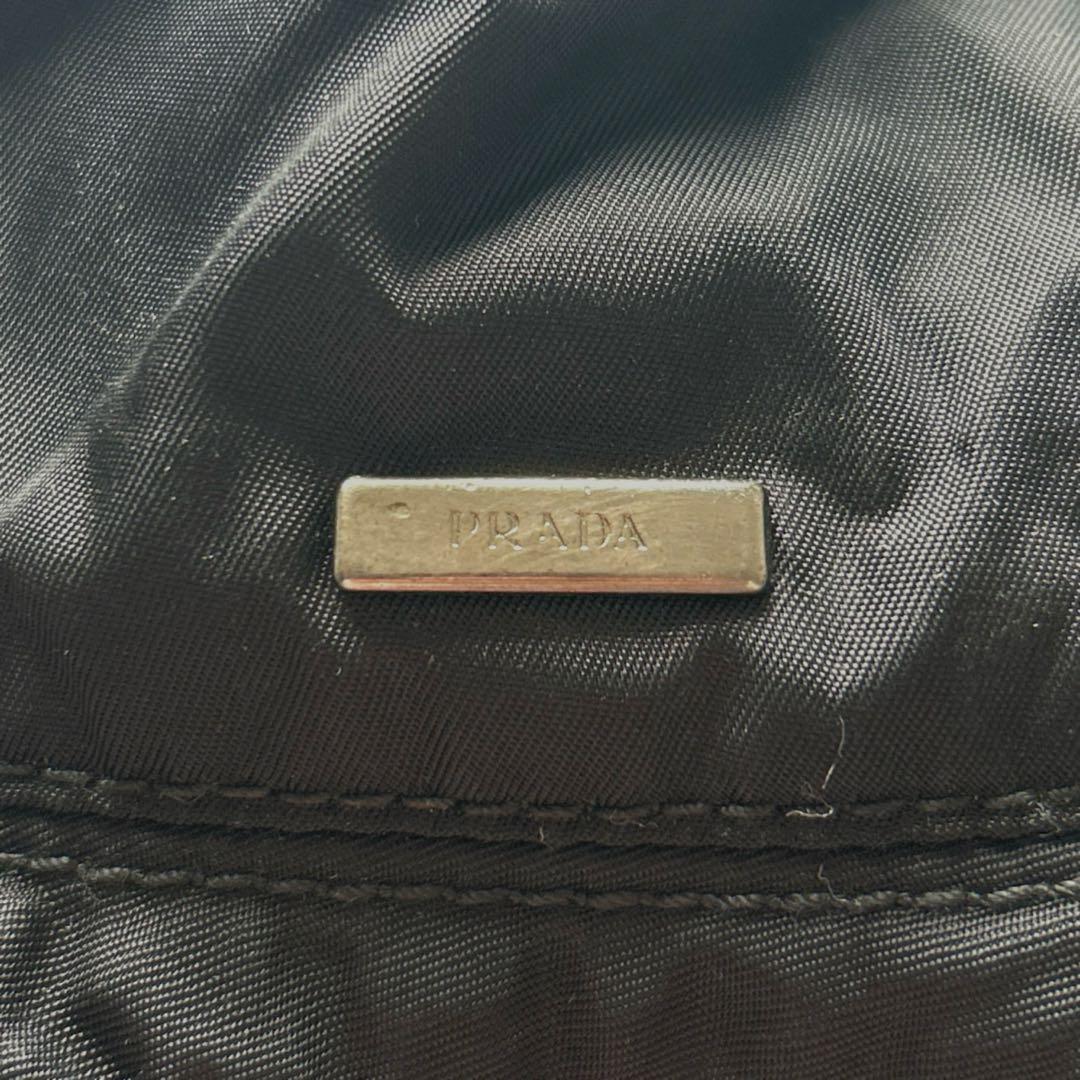 PRADA プラダ　ナイロン　バケットハット　バケハ　ブラック
