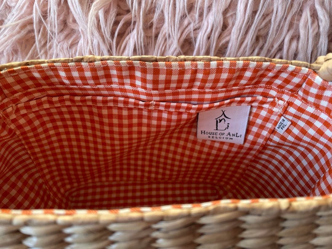 House ofANRI ロブスター刺繍 かごバッグ　ベルギーのブランド