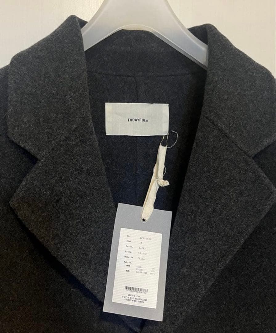 ジャケット・アウター TODAYFUL Wool Over Coat 38 25AW