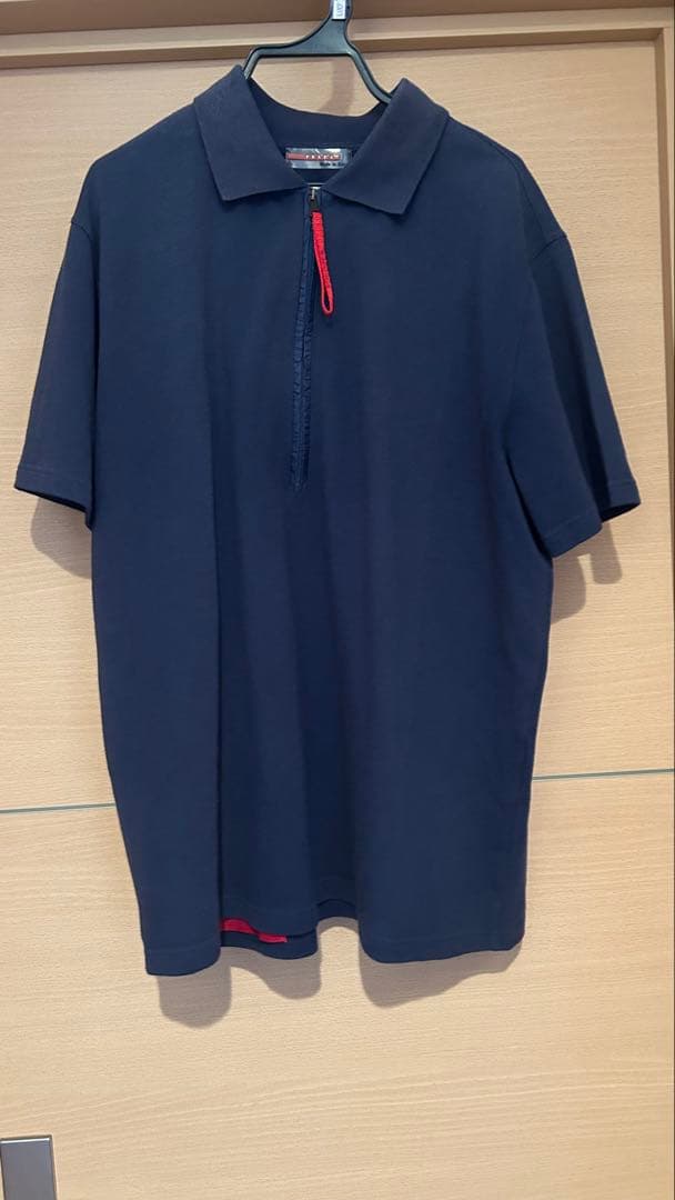 prada sports ジップアップポロ