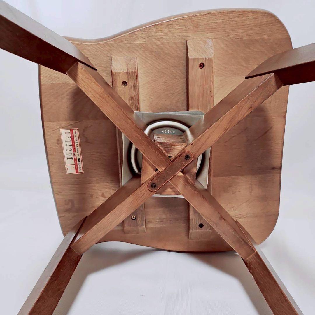 【美品】イバタインテリア グレース 回転式ダイニングチェア 1脚　飛騨家具