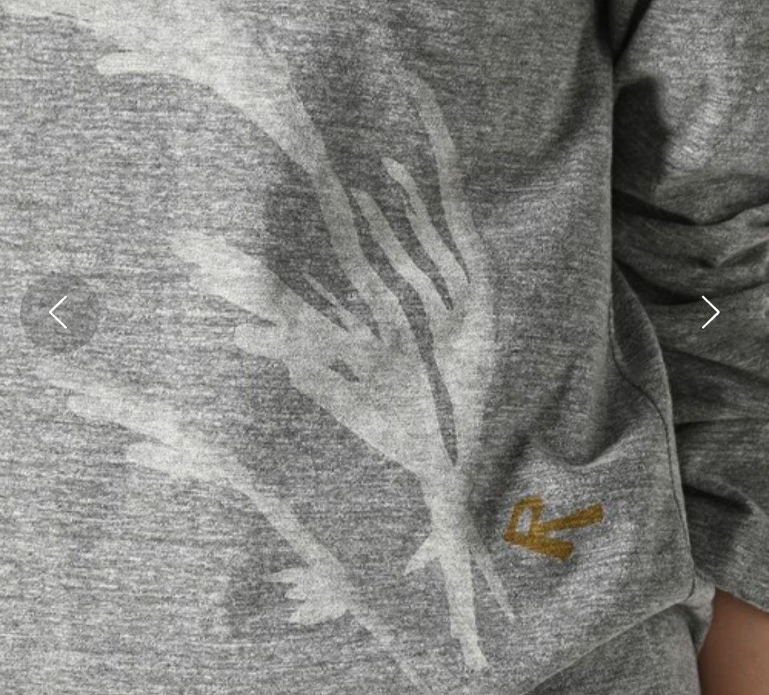 45R Tsu.ki.miiブル刺繍の四角Tシャツ(再び・トップ)