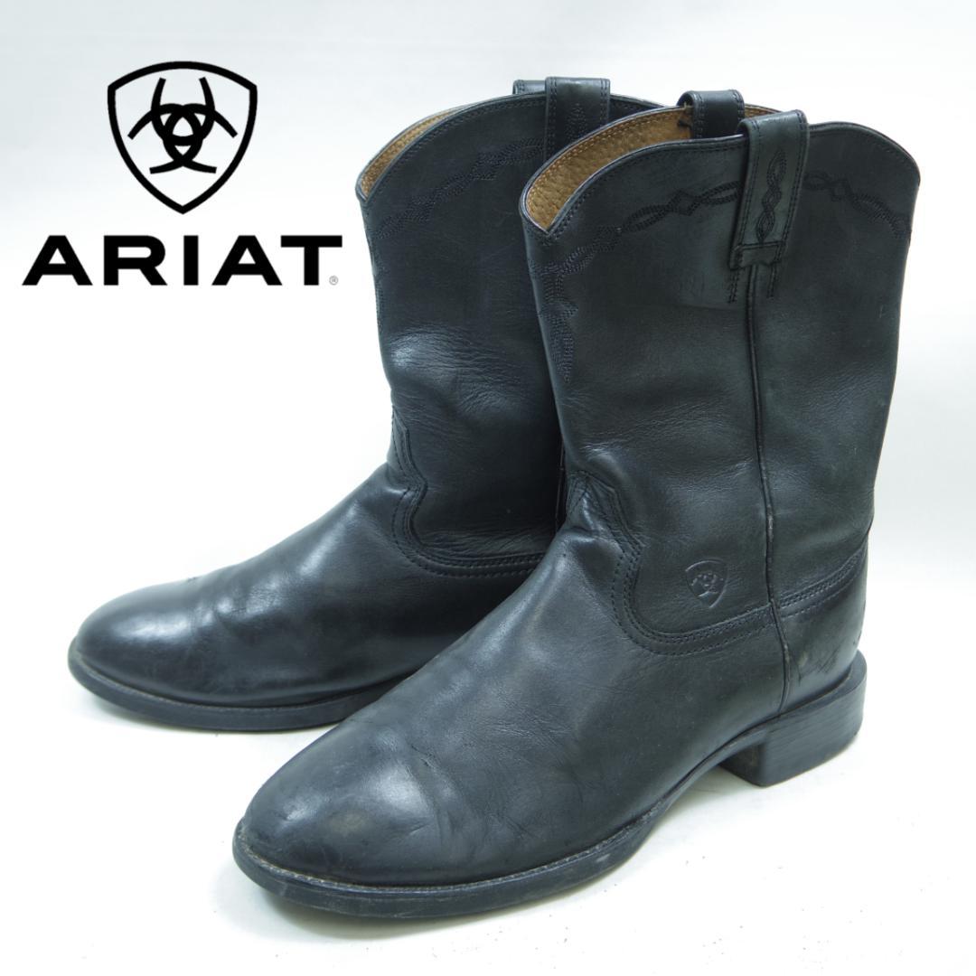 28cm ARIAT アリアット　ウエスタンブーツ　ブラック　P4170