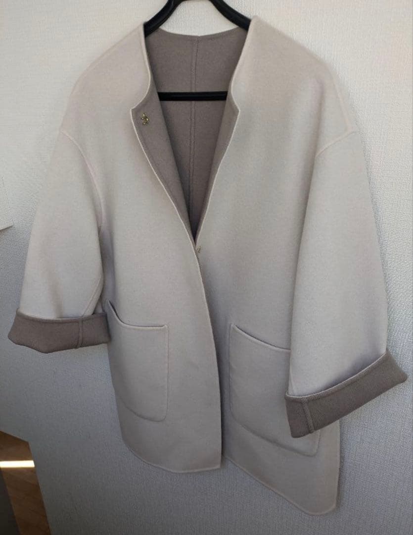 UNITED ARROWS バイカラーリバーミドルコート 38