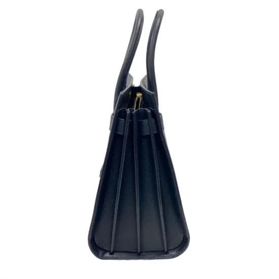 サンローラン レザー サック ド ジュール ベイビー ハンドバッグ