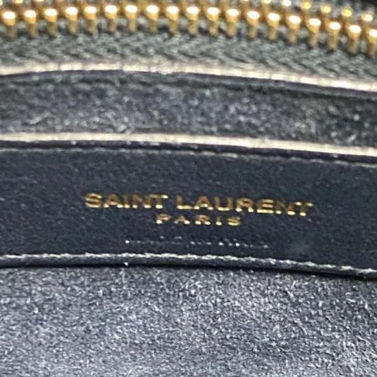 サンローラン レザー サック ド ジュール ベイビー ハンドバッグ