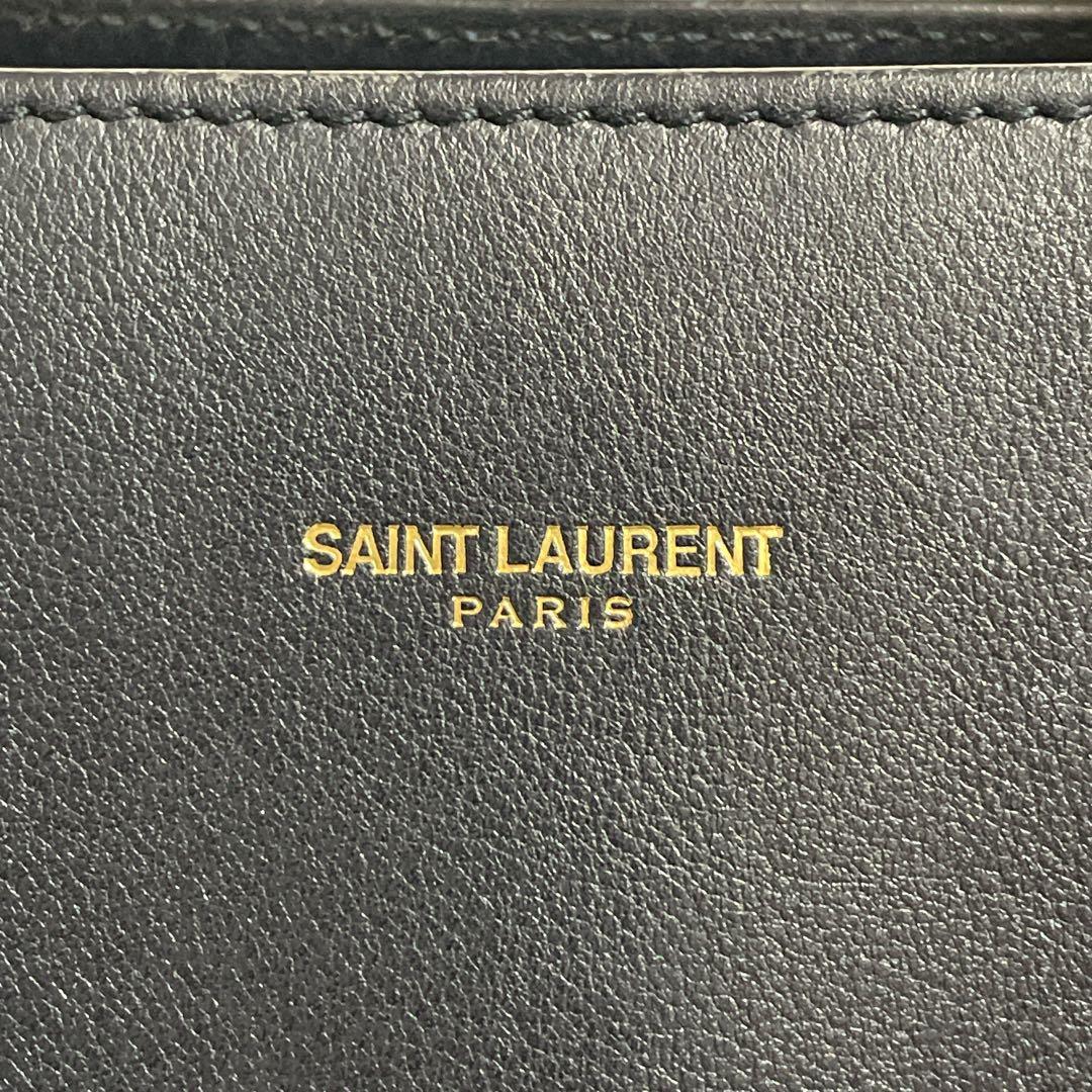 サンローラン レザー サック ド ジュール ベイビー ハンドバッグ