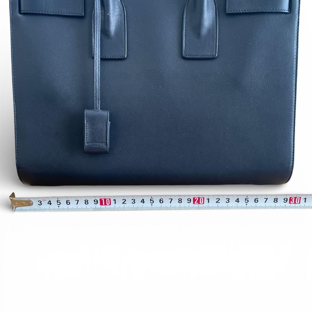 サンローラン レザー サック ド ジュール ベイビー ハンドバッグ