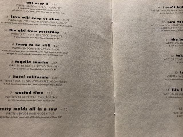 イーグルス ヘル・フリーゼズ・オーヴァー CD 帯付 復活記念盤 d709y77