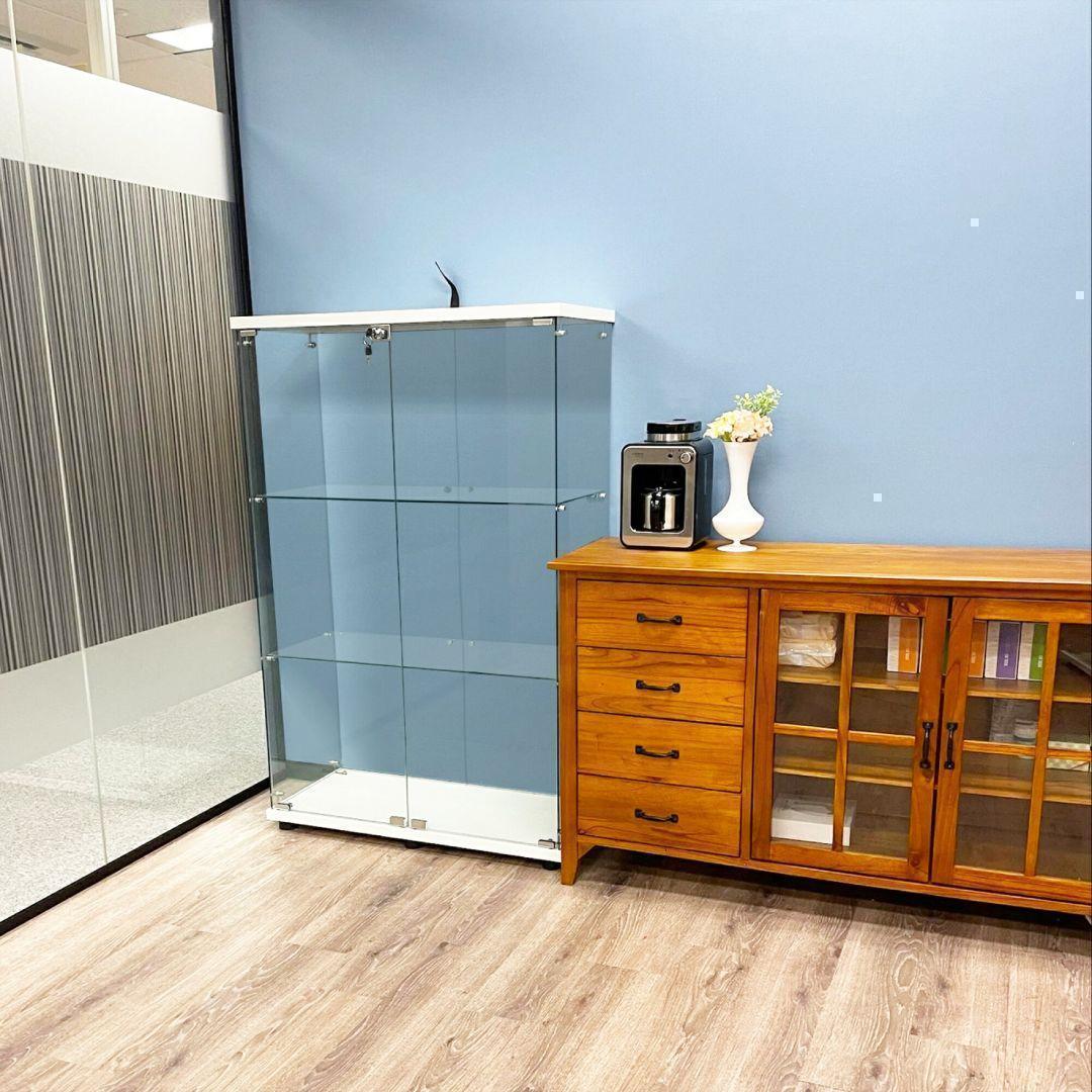 ガラスケース 3段両扉x1999コレクションケース フィギュア 棚 ショーケース