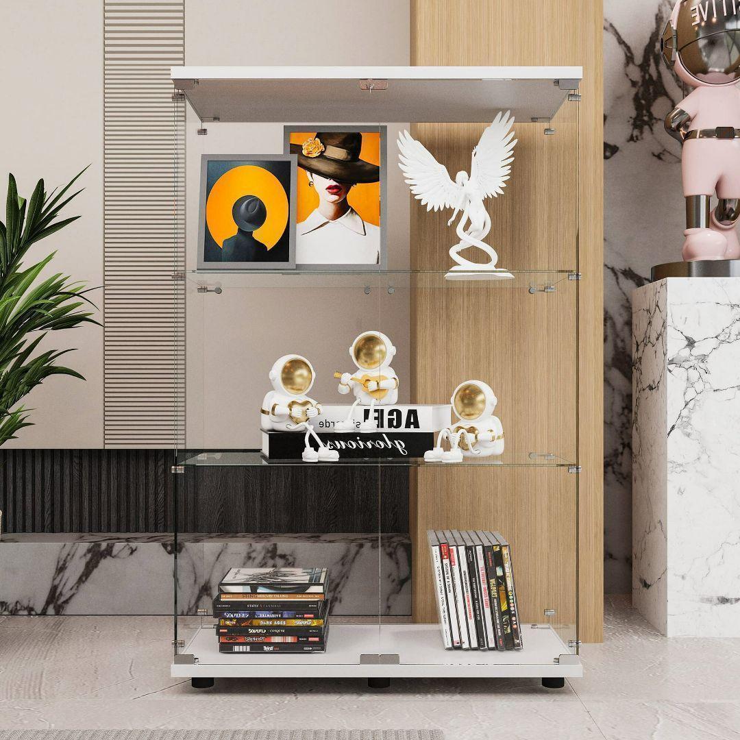 ガラスケース 3段両扉x1999コレクションケース フィギュア 棚 ショーケース