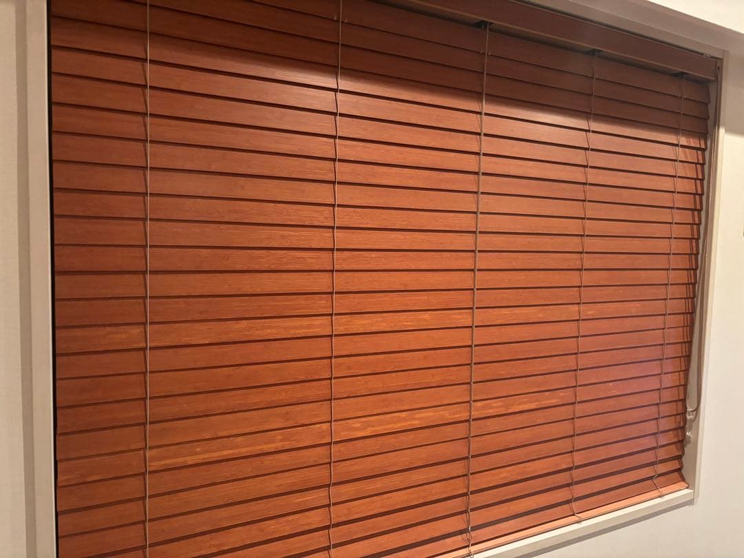 (かえで様用)木製ブラウンブラインド