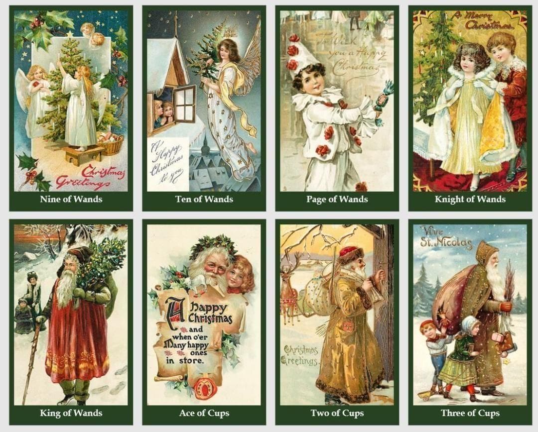 【正規品タロットカード】美麗イラスト✨ビンテージクリスマスタロット