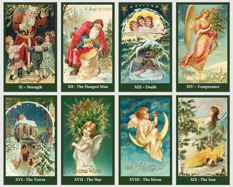 【正規品タロットカード】美麗イラスト✨ビンテージクリスマスタロット