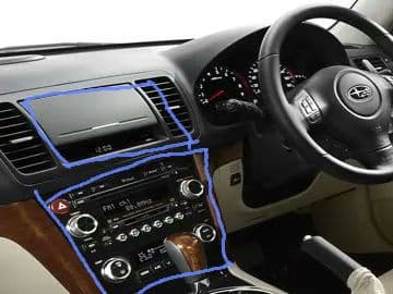 スバル　アウトバックBP9用 2DINパネル