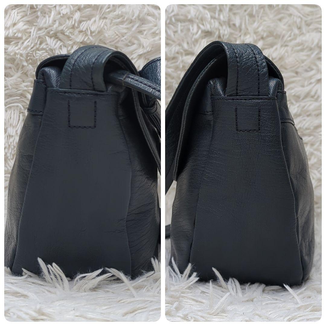 ナ*ツ様 希少色✨ゲンテン ゴートベーシック ショルダーバッグ レザー 青緑 ロ