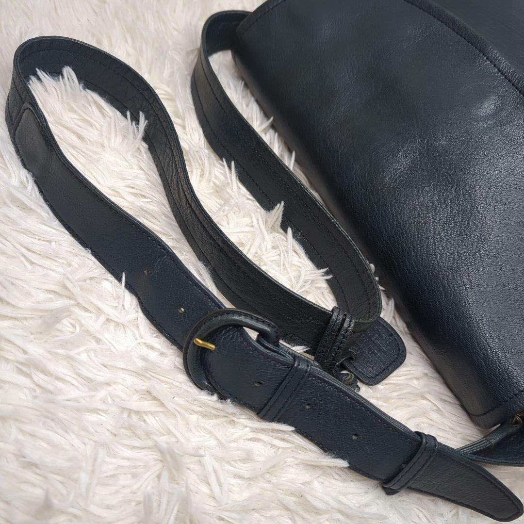 ナ*ツ様 希少色✨ゲンテン ゴートベーシック ショルダーバッグ レザー 青緑 ロ