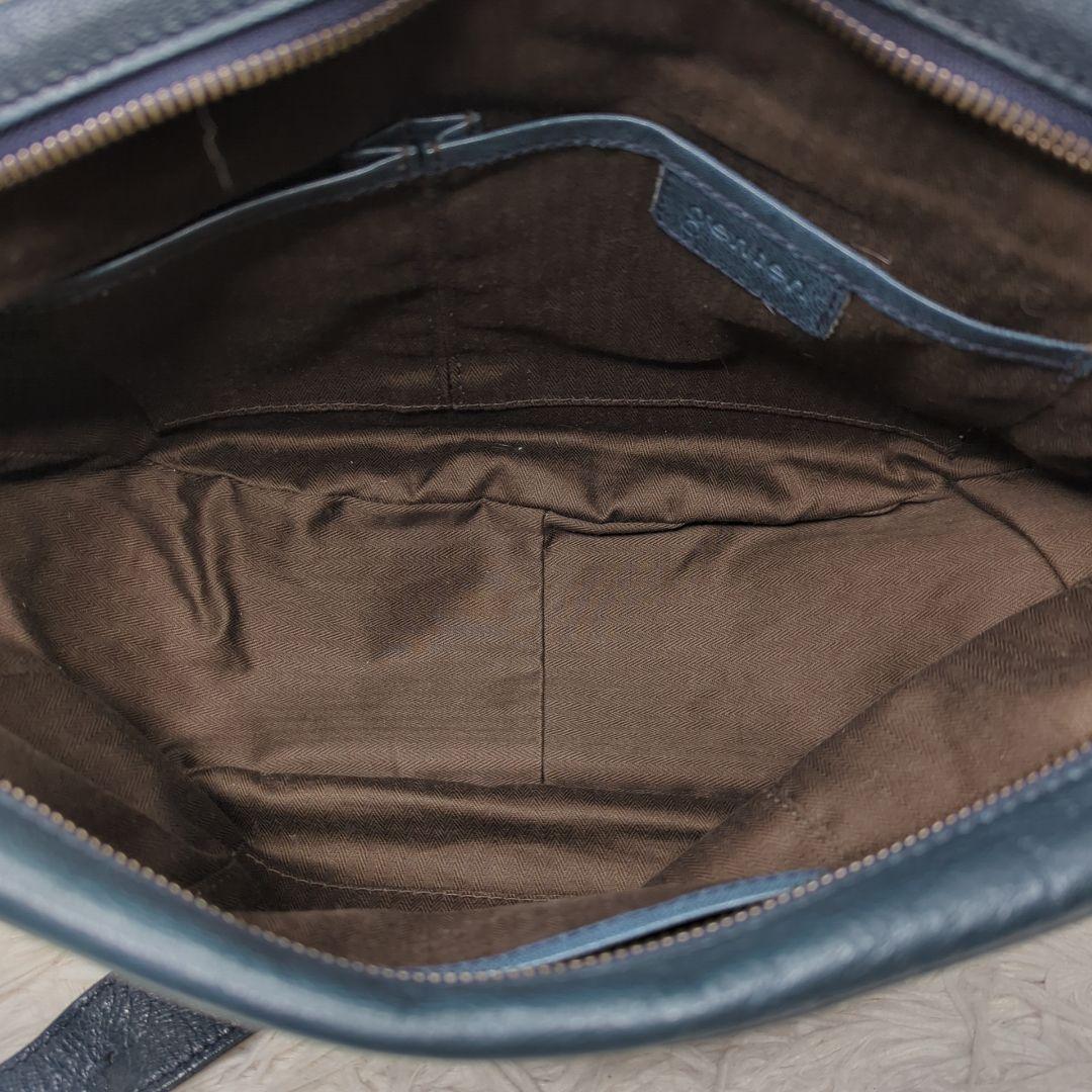 ナ*ツ様 希少色✨ゲンテン ゴートベーシック ショルダーバッグ レザー 青緑 ロ