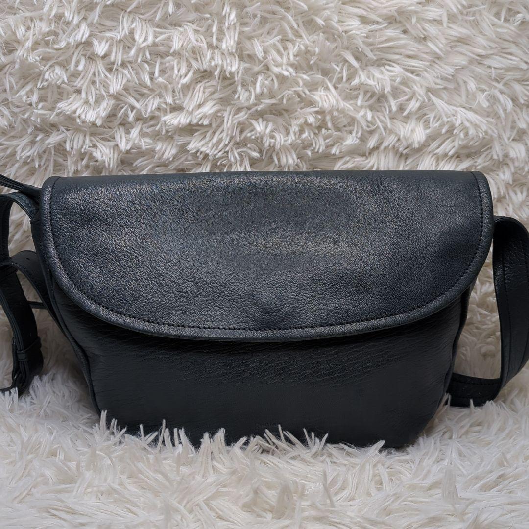 ナ*ツ様 希少色✨ゲンテン ゴートベーシック ショルダーバッグ レザー 青緑 ロ