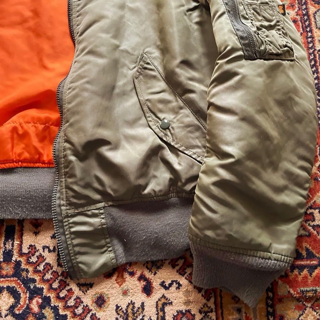 美品USA製 90s OLD Alphaアルファ MA-1 フライトジャケット