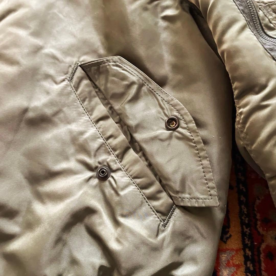 美品USA製 90s OLD Alphaアルファ MA-1 フライトジャケット