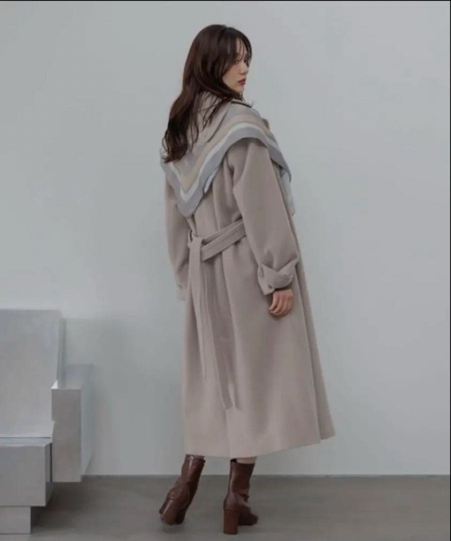 【新品未使用】今期 完売 Andemiu メルトンウール スタンドカラーコート