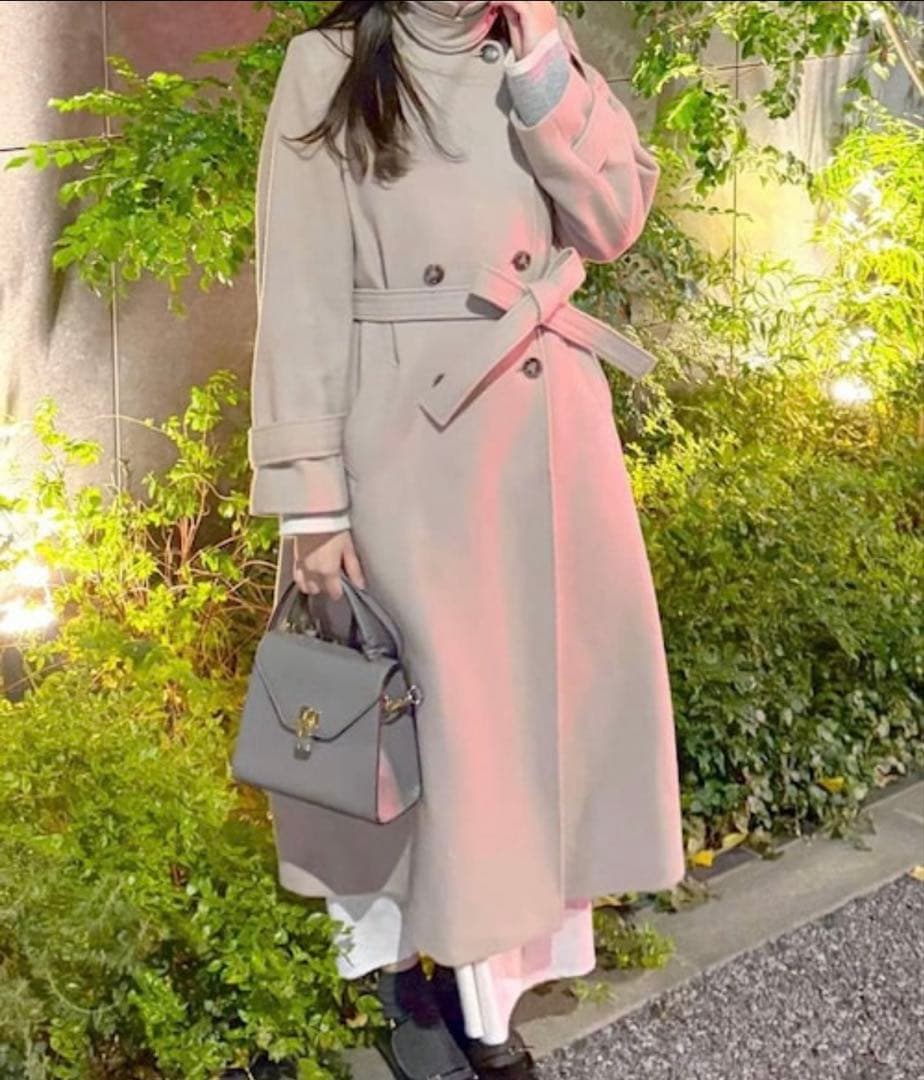 【新品未使用】今期 完売 Andemiu メルトンウール スタンドカラーコート