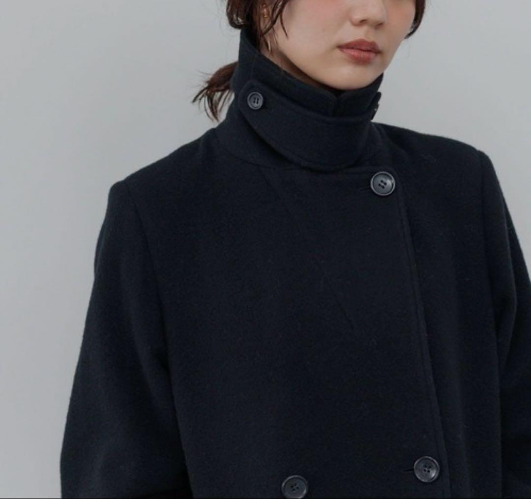 【新品未使用】今期 完売 Andemiu メルトンウール スタンドカラーコート