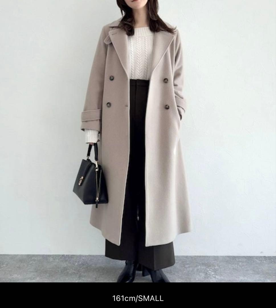 【新品未使用】今期 完売 Andemiu メルトンウール スタンドカラーコート