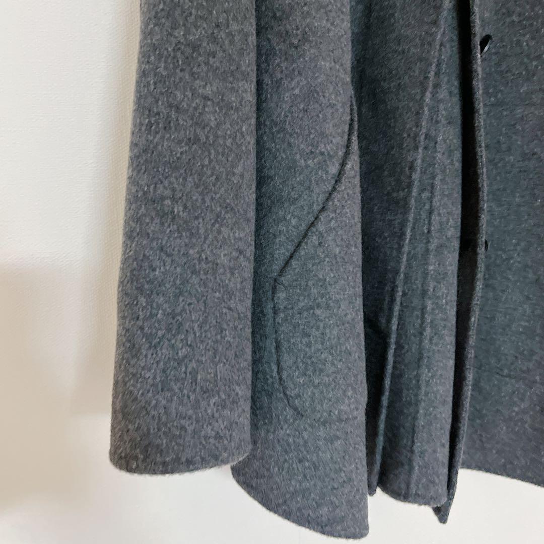 FRAMeWORK ハミルトンリバークルーネックコート グレー