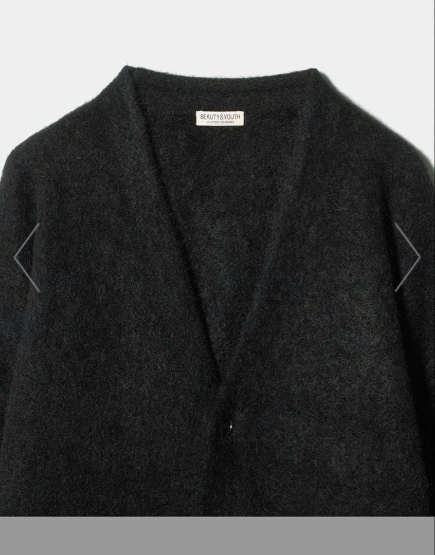 シャギー モヘヤ Vネック カーディガン