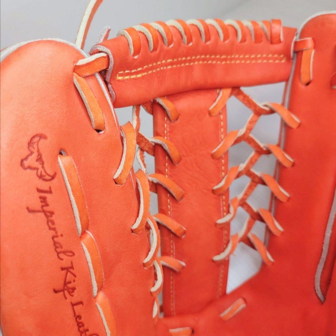 美品！ミズノプロ 硬式野球グローブ（オレンジ）