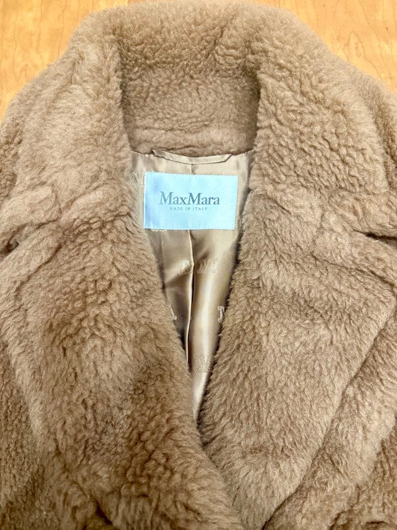 間も無く終了‼️MaxMara テディベアバイカージャケット　キャメル