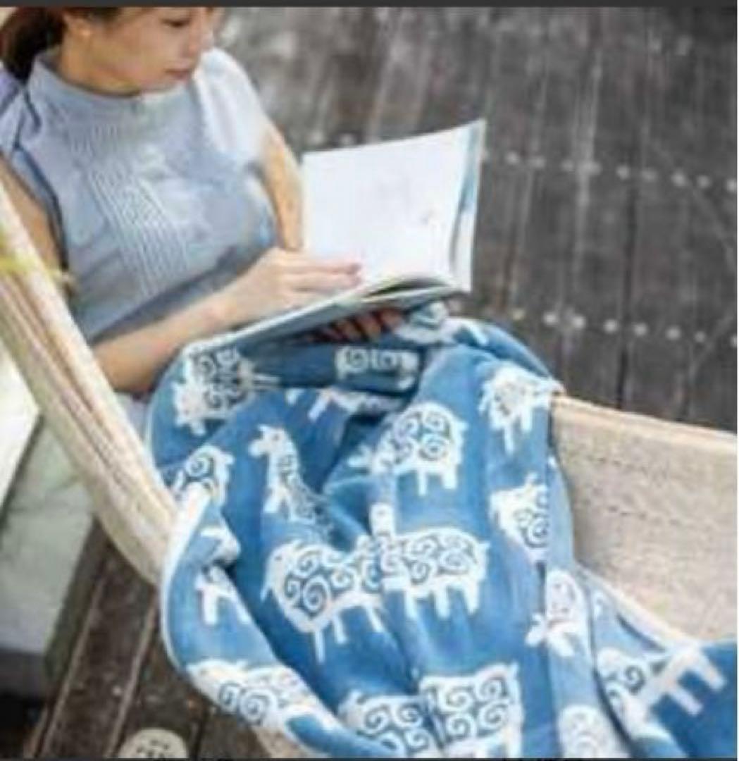 新品　クリッパン　ハーフ　コットンブランケット　カバー　シープ　ヒツジ