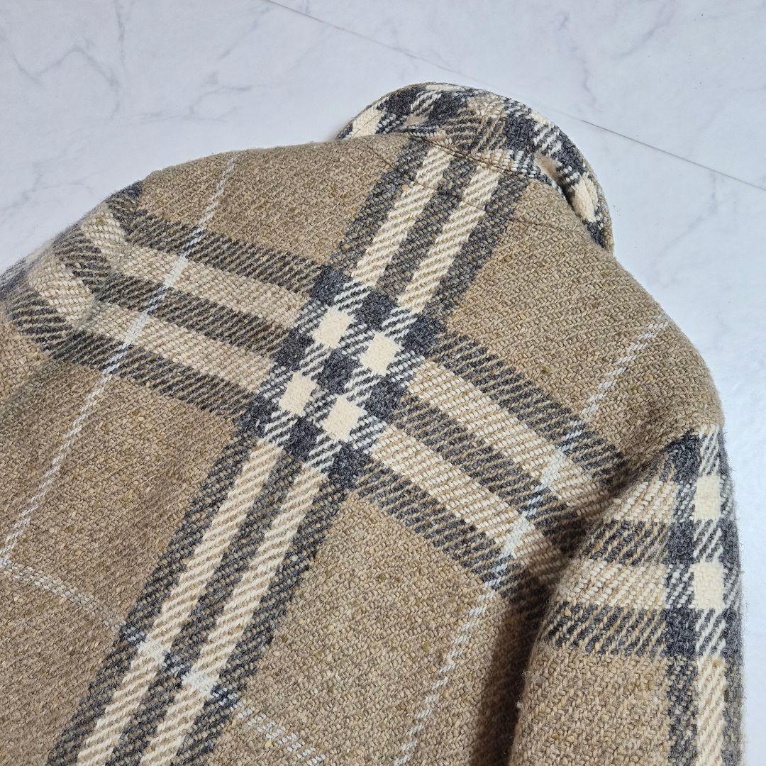 バーバリーロンドン ロングコートノバチェック 英国製 XL