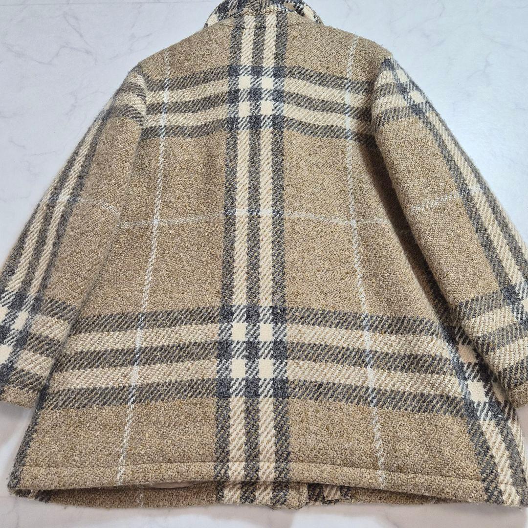 バーバリーロンドン ロングコートノバチェック 英国製 XL