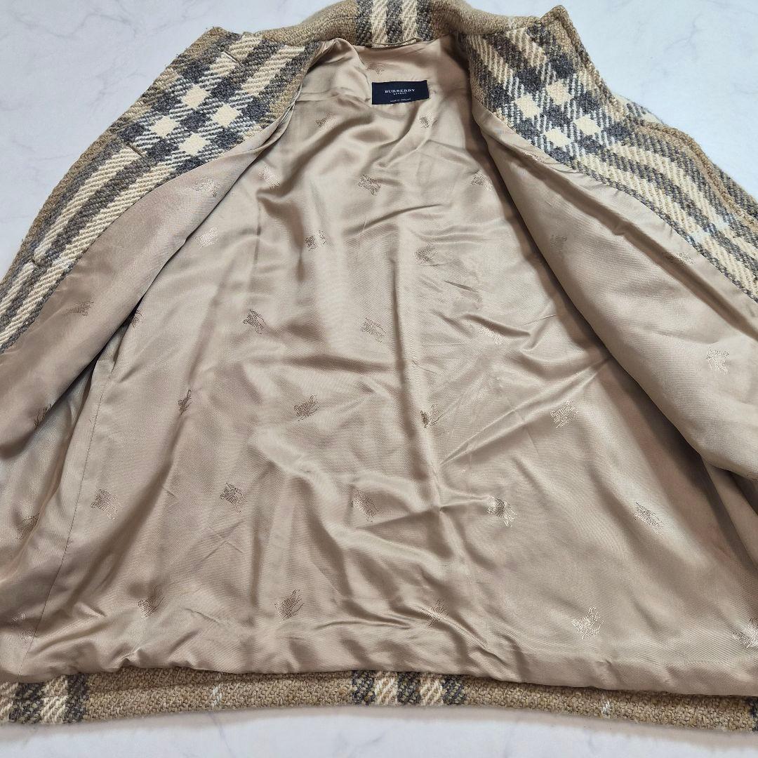 バーバリーロンドン ロングコートノバチェック 英国製 XL