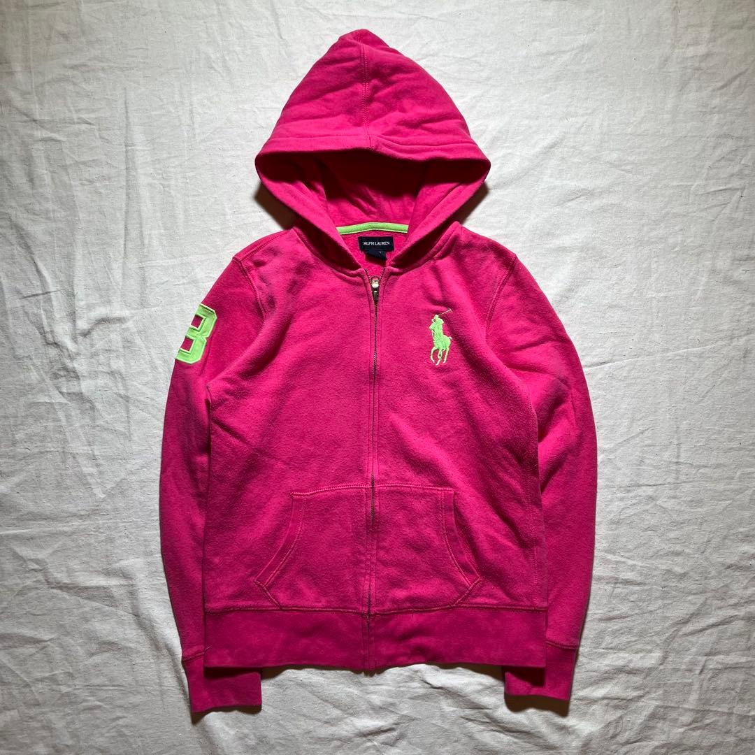 Y2K Ralph Lauren ラルフローレン　ビッグポニー　ジップ　パーカー