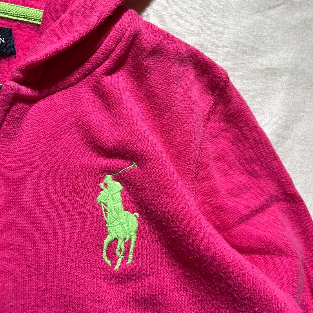 Y2K Ralph Lauren ラルフローレン　ビッグポニー　ジップ　パーカー