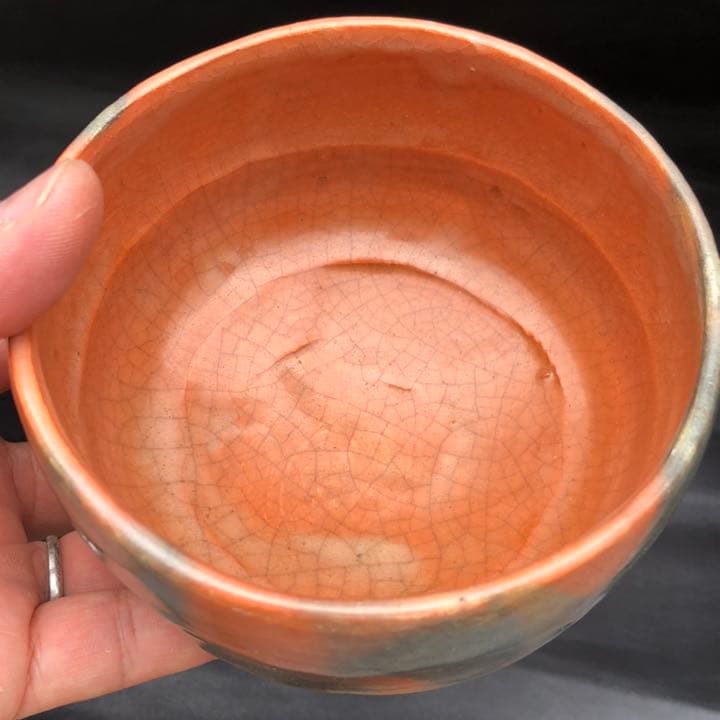 究極の美◼️蔵から素晴らしい迫力のある赤楽が出て来ました。古美術品、茶道具