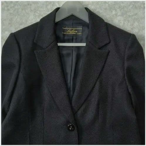 レリアン ウール テーラードジャケット 黒 ブラック