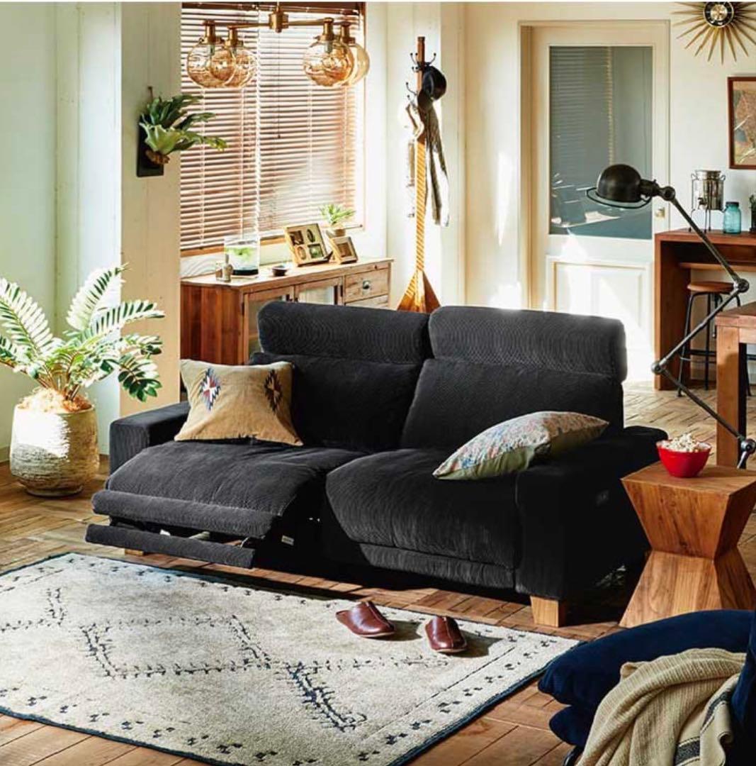 田中太郎CRASH GATE グリード 2.5人掛け リクライニングソファ