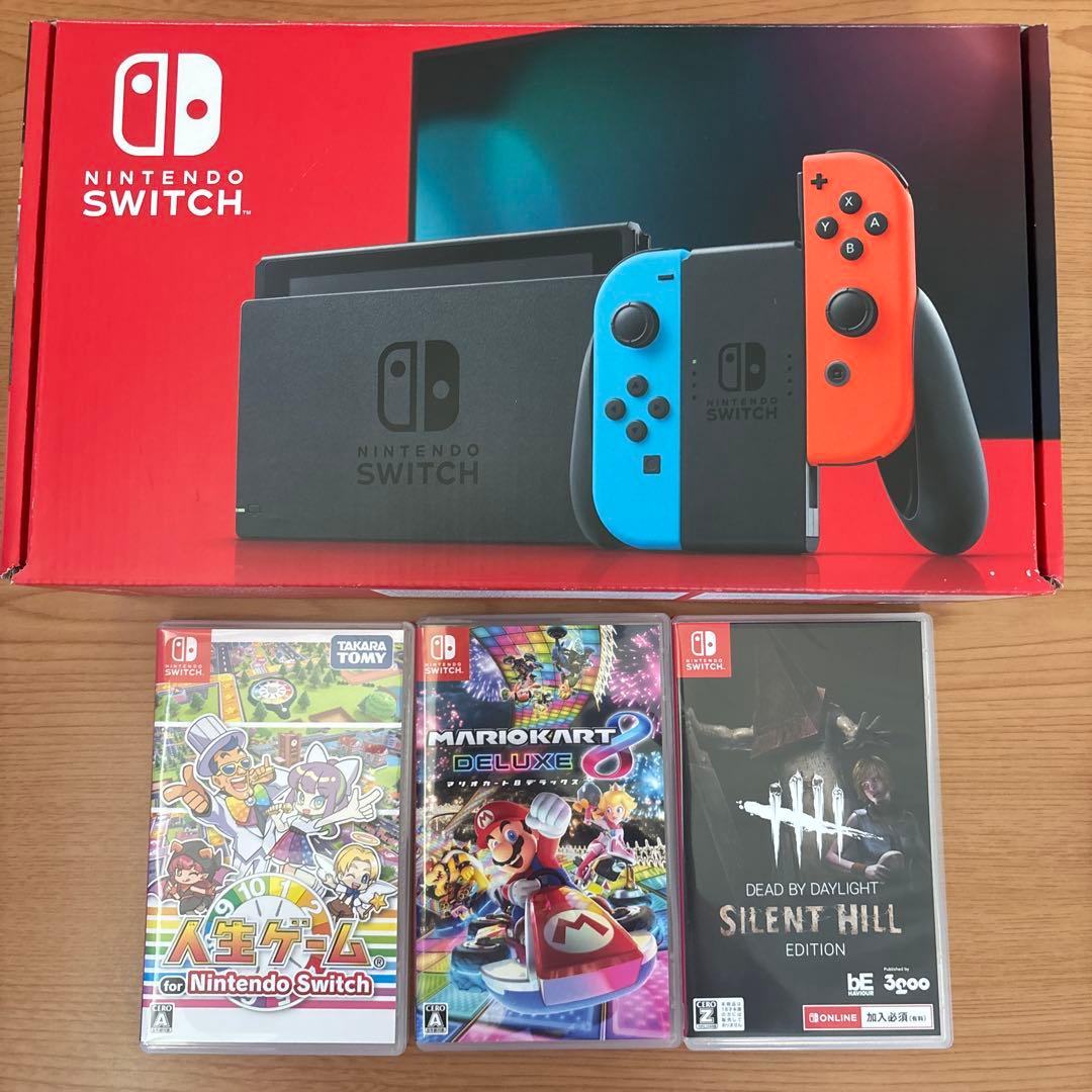 【Switch本体＆人気ソフト5本セット！】 すぐに遊べるフルセット、美品！