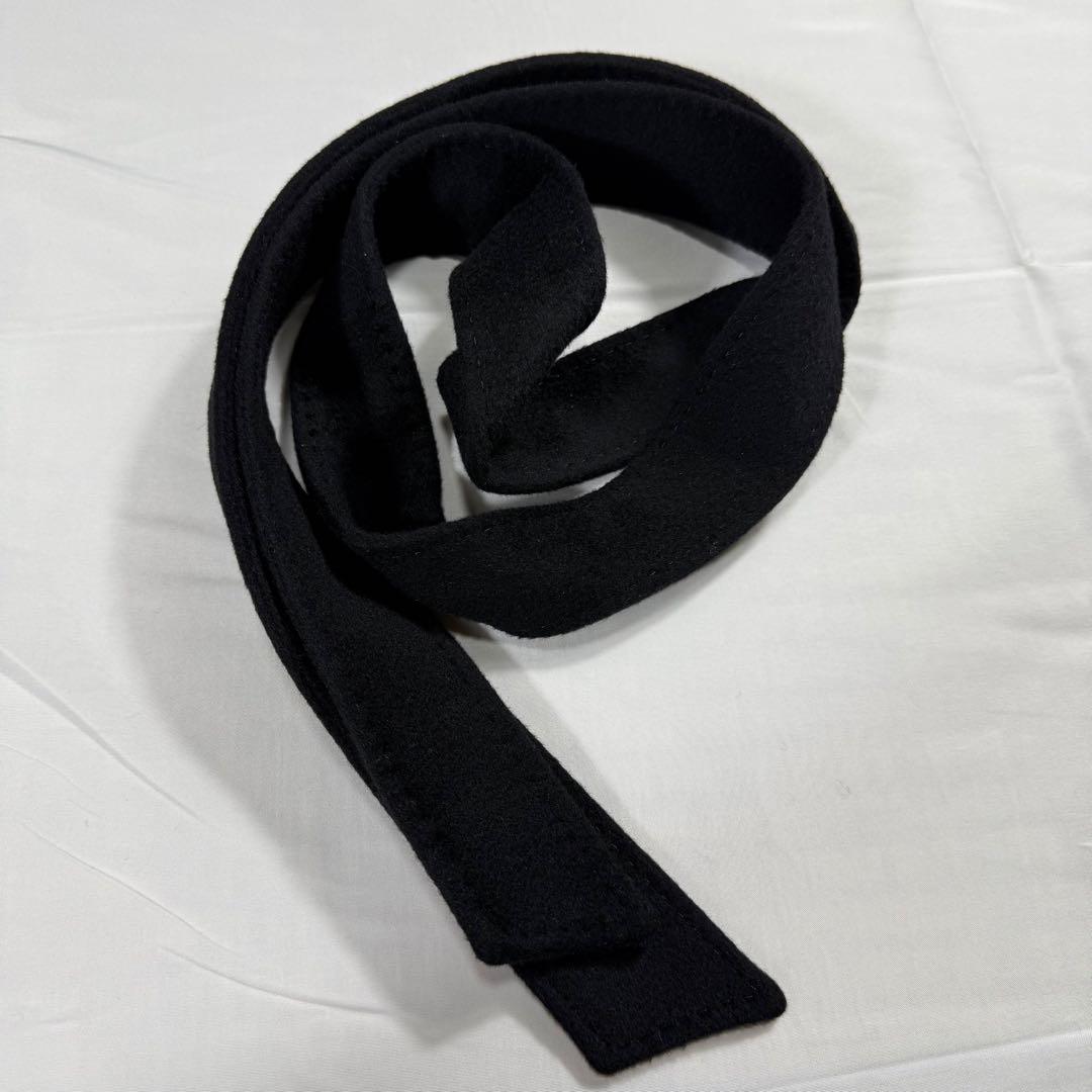 【極美品】23区 スタンドカラーコート ベルト 黒 ウール アンゴラ混 M