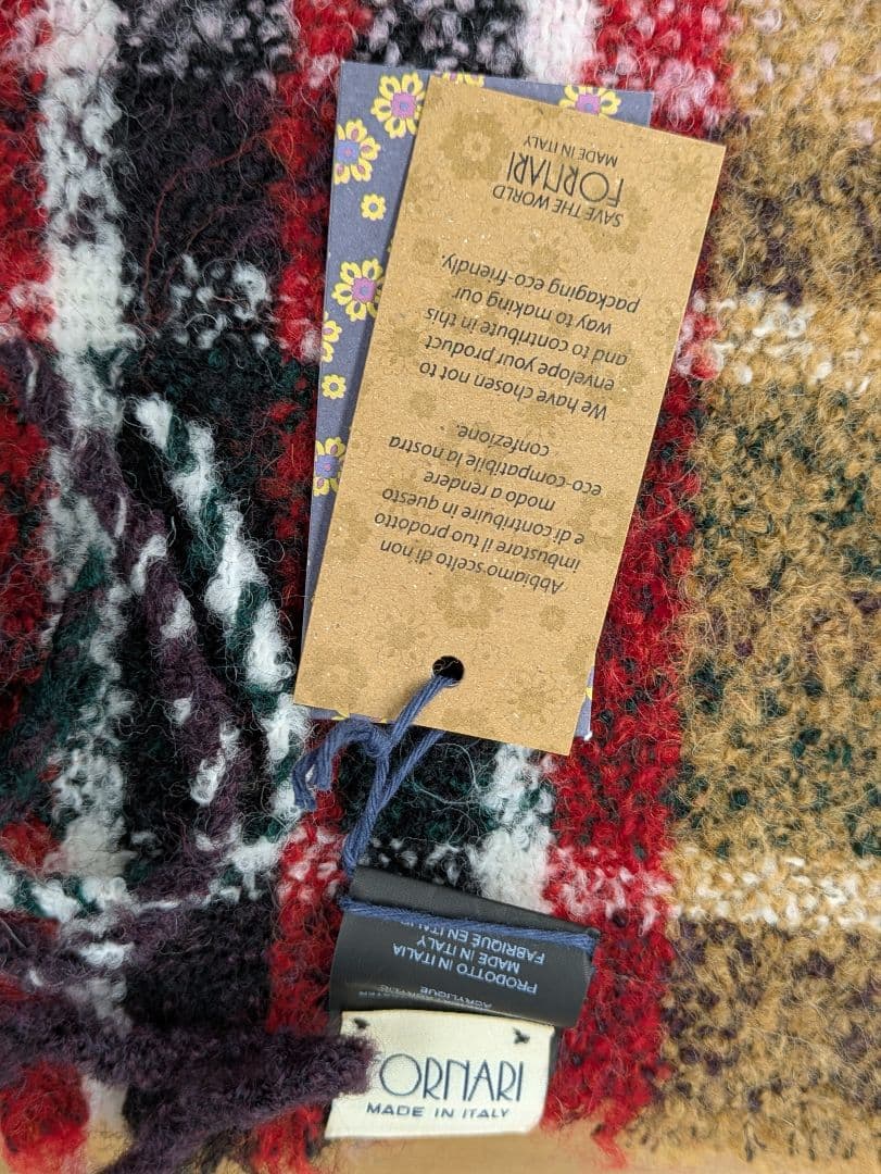 UMBERTO FORNARI SCARF/made in italy/1点物