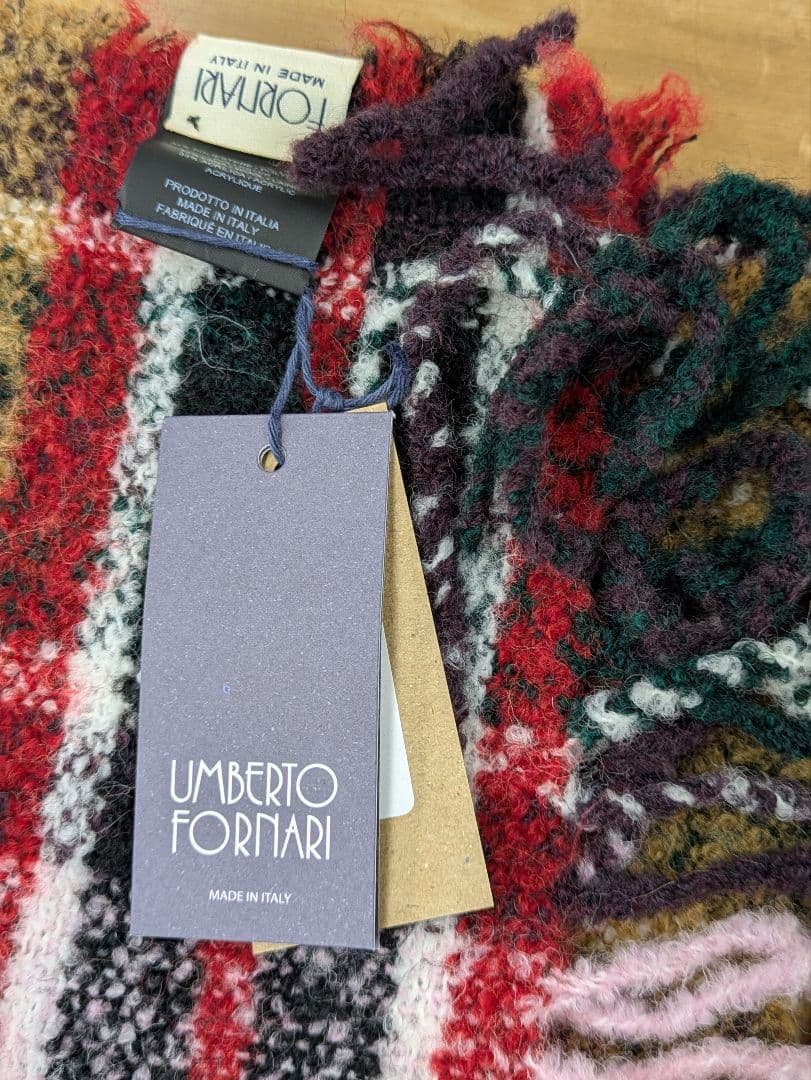 UMBERTO FORNARI SCARF/made in italy/1点物