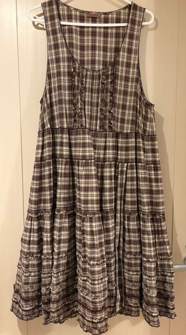 ピンクハウス タータンチェックワンピース